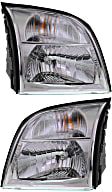 Driver and Passenger Side Halogen Headlight, With bulb(s), OE Replacement