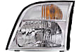 Driver and Passenger Side Halogen Headlight, With bulb(s), OE Replacement