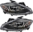 Driver and Passenger Side Headlights, with Bulbs, Halogen, 4-Door, Sport Utility
