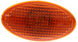 Side Marker - Front, Driver and Passenger Side, Assembly, Mounts on Fender, Amber Lens