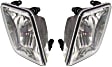 Front, Driver and Passenger Side Fog Lights, With Bulb(s), Halogen