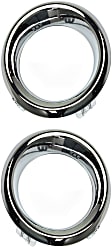 Front, Driver and Passenger Side Fog Light Trims, Chrome, Japan Built Vehicle