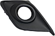 Front, Driver and Passenger Side Fog Light Trims, Textured Black, For Models Without Chrome Trim Ring