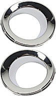 Front, Driver and Passenger Side Fog Light Trims, Chrome