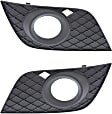 2008-2011 Mercedes Benz ML550 - Front, Driver and Passenger Side Fog Light Trims, Textured Black