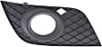2008-2011 Mercedes Benz ML550 - Front, Driver and Passenger Side Fog Light Trims, Textured Black