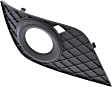 2008-2011 Mercedes Benz ML550 - Front, Driver and Passenger Side Fog Light Trims, Textured Black