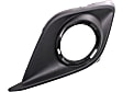 Front, Driver and Passenger Side Fog Light Trims, Black, For Models with Chrome Trim Ring