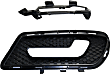 2010 Mercedes Benz E350 Base 6 Cyl 3.5L - Driver and Passenger Side Fog Light Trim, 4-Door, For Models With AMG Styling, Light Package and Driving Light, Primed, Sedan