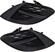 Fog Light Cover - Front, Driver and Passenger Side, Textured Black