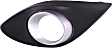 Front, Driver and Passenger Side Fog Light Trims, Silver