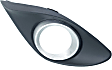 Front, Driver and Passenger Side Fog Light Trims, Silver