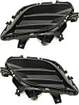 Fog Light Cover - Front, Driver and Passenger Side, Textured Black