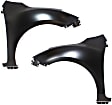 2010 Mazda 3 - Front, Driver and Passenger Side Fender,  For Models Without Side Signal Light, Sedan