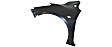 Front, Driver and Passenger Side Fenders, With turn signal light hole, CAPA CERTIFIED