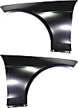 2010-2016 Mercedes Benz E350 - Front, Driver and Passenger Side Fenders, Without turn signal light hole