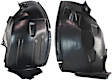 Front, Driver Side, Front and Rear Section, Fender Liner