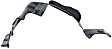 Front, Driver and Passenger Side, Fender Liner