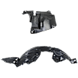 2014-2018 Mazda 3 - Front, Driver and Passenger Side, Front or Rear Section Fender Liner, Without Insulation Foam