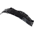 Front, Driver and Passenger Side, Front Lower Section Fender Liner, Guard Extension, Without Insulation Foam