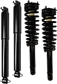 Front and Rear, Driver and Passenger Side Shock and Fully Loaded Strut