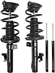 2008 Mazda 3 i - Front and Rear, Driver and Passenger Side, Shock and Fully Loaded Strut