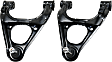 Front, Driver and Passenger Side, Upper Control Arms, With Ball Joints