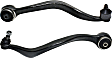 Front, Driver and Passenger Side, Lower, Rearward Control Arms