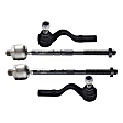 Front, Driver and Passenger Side, Inner and Outer Tie Rod Ends
