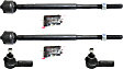 Front, Driver and Passenger Side, Inner and Outer Tie Rod Ends