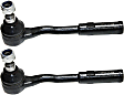Front, Driver and Passenger Side, Outer Tie Rod Ends