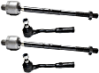 Front, Driver and Passenger Side, Inner and Outer Tie Rod Ends