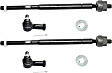 Front, Driver and Passenger Side, Inner and Outer Tie Rod Ends