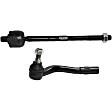 Front, Driver and Passenger Side, Inner and Outer Tie Rod End