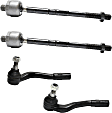 Front, Driver and Passenger Side, Inner and Outer Tie Rod Ends
