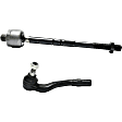 Front, Driver Side, Inner and Outer Tie Rod Ends