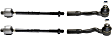 Front, Driver and Passenger Side, Inner and Outer Tie Rod Ends