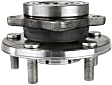 Front, Driver and Passenger Side Wheel Hub, 5 Lugs, With Bearing