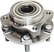 Front, Driver and Passenger Side Wheel Hub, 5 Lugs, With Bearing, AWD