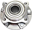 Front, Driver and Passenger Side Wheel Hub, 5 Lugs, With Bearing, AWD