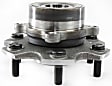 Front, Driver and Passenger Side Wheel Hub, 6 Lugs, With Bearing