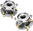 Rear, Driver and Passenger Side Wheel Hub, 5 Lugs, With Bearing, 3.8L, 6Cyl