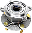 Rear, Driver and Passenger Side Wheel Hub, 5 Lugs, With Bearing, 3.8L, 6Cyl