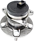 Rear, Driver and Passenger Side Wheel Hub, 5 Lugs, With Bearing, With Sensor, FWD