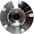 Rear, Driver and Passenger Side Wheel Hub, 5 Lugs, With Bearing, With Sensor, FWD