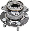 Rear, Driver and Passenger Side Wheel Hub, 5 Lugs, With Bearing, AWD