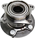 Rear, Driver and Passenger Side Wheel Hub, 5 Lugs, With Bearing, AWD