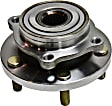 Front and Rear, Driver and Passenger Side Wheel Hub, 5 Lugs, With Bearing, FWD, 3.8L, 6Cyl