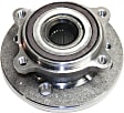 Front and Rear, Driver and Passenger Side Wheel Hub, 4 Lugs, With Bearing, 1.6L, 4Cyl