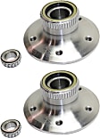Front, Driver and Passenger Side Wheel Hub, 5 Lugs, With Bearing, RWD